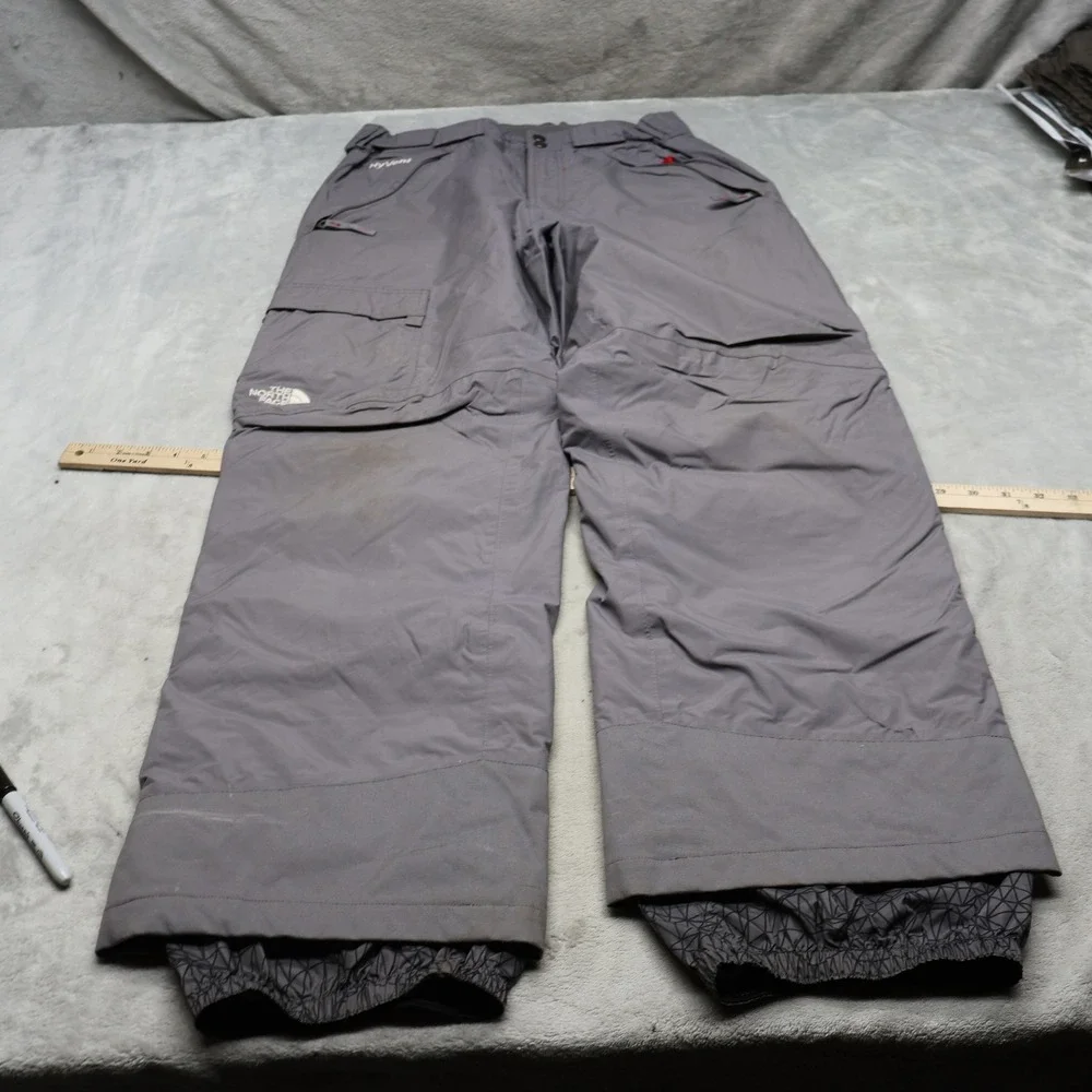 North Face Snow Pants Men Large Gray Cargo Waterproof Wind Rain Ski Winter 33x32